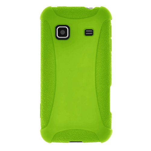 Amzer Silicone Skin Jelly Case for Samsung Galaxy Prevail - Green - 1 Pack - Case