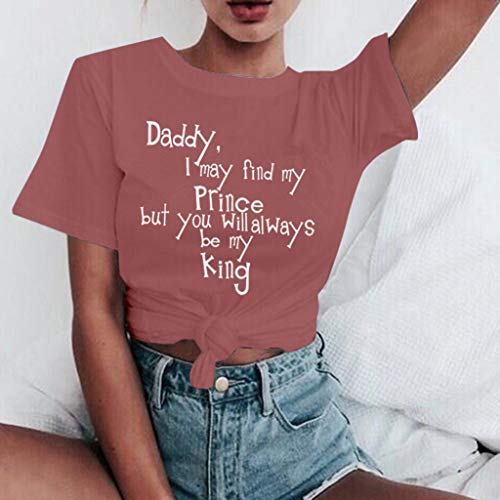 Women T Shirt Summer Cotton Casual Blouse Funny Tee For Lady Yong Girl Tops Pink #TOP1