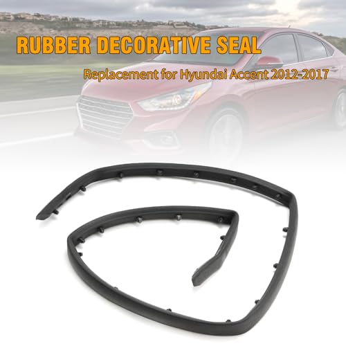 Saihisday 86357-1R000 Front Bumper Upper Strip Rubber Trim Seal, Replacement for Hyundai Accent 2012-2017, Replaces 863571R000 by Saihisday - Used condition - Image 2