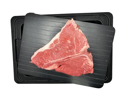 Meat Defrosting Tray • Rapid Meat thawing Tray • Meat thawing• Defrosting Plate • Steak defroster • Frozen Meat thawer • defrosting Tray • Grilling accescory • Serving Tray • thawing Plate