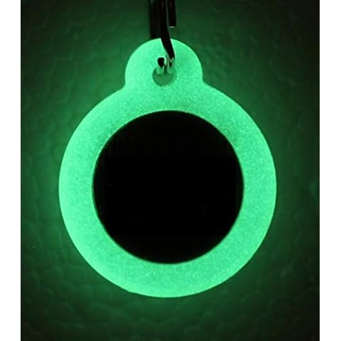 Double Sided Laser Etched Stainless Steel Pet ID Tag for Dog and Cat Engraved and Personalized 1" Round Shape (Silencer Only) Cover