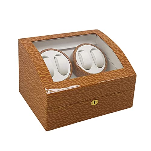Boîte montre automatique en bois fait à la main avec motor silencieux 10 slots