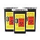 BAMTTOO 3pcs Needle Disposal Box Containers Tattoo Disposal Collector Sharps Container Waste Boxes for Tattoo Supplies and Equipment (Black)