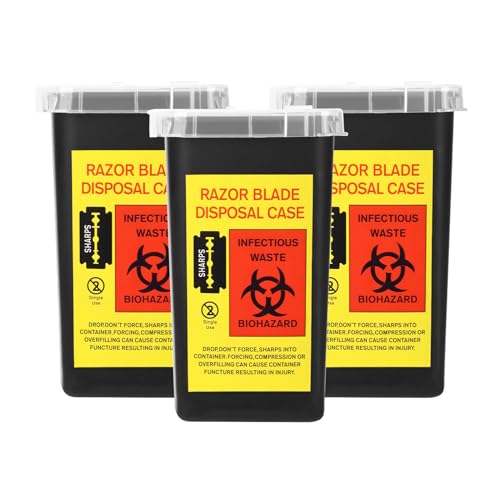 3pcs Needle Disposal Box Containers Tattoo Disposal Collector Sha...