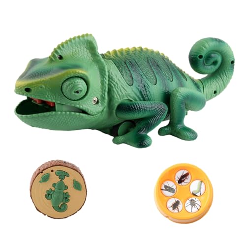 Lézard électrique à lumière télécommandée et queue oscillante vert - 7
