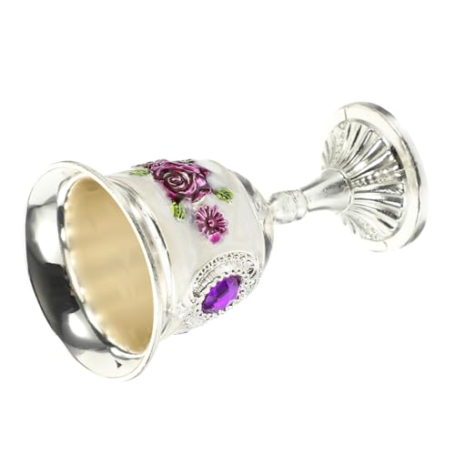 DECORNIJIA Copa De Vino Blanco Cáliz De Vino Taza Para Beber Elegante Plata