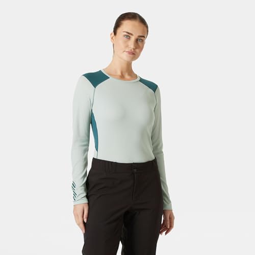 Camiseta W LIFA Helly Hansen Crew para mujer verde talla L 2