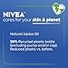NIVEA Oil Infused Cherry Blossom and Jojoba Oil Body Lotion for Women, Fast-Absorbing and Non-Greasy Cherry Blossom Scented Lotion Moisturizes for 48 Hours, 16.9 Fl Oz Pump Bottle