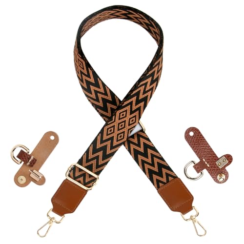 Schultergurt für Taschen - Taschengurt Braun - Schulterriemen...