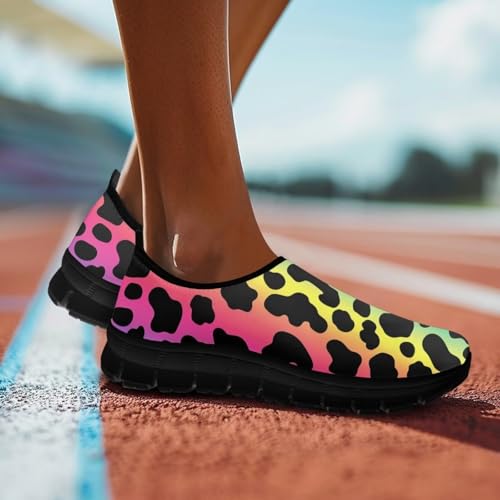 Animal Print Casual Shoes for Women Slip on Sneakers Hands Free Shoes for Outdoor Travel Shopping2