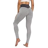 ✅Diseño de cintura alta: Los pantalones de yoga fitness están diseñados con una cintura alta y un cinturón ancho controlado por el abdomen, brindando un ajuste suave y estable, dándote una apariencia aerodinámica, como jugosos melocotones, mostrando perfectamente tu figura. El material elástico de ocho vías tiene la función de transpiración ligera, suave y seca, lo que le permite sentirse bien tanto física como mentalmente, y entrar más rápidamente en el estado de ejercicio.