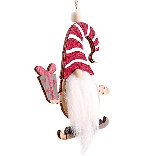 Pendentif Noël GNOME Santa en céramique comme cadeau de table