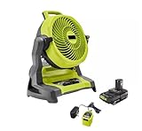 PCL851K Fits for RYOBI ONE+ 18V Cordless 7-1/2 in. Bucket Top Misting Fan Kit with 1.5 Ah Battery and Charger