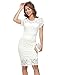 Atnlewhi Womens Vintage Lace Off Shoulder Puffy Swing Dresses Sexy Mini Dress for Party Cocktail