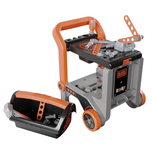 Black+Decker - Bricolo El Kamyonu - İmitasyon Oyuncakları - Kolay Taşıma - 18 Aksesuar Dahil - 3 Yaşından İtibaren - Fransa'da Üretilmiştir