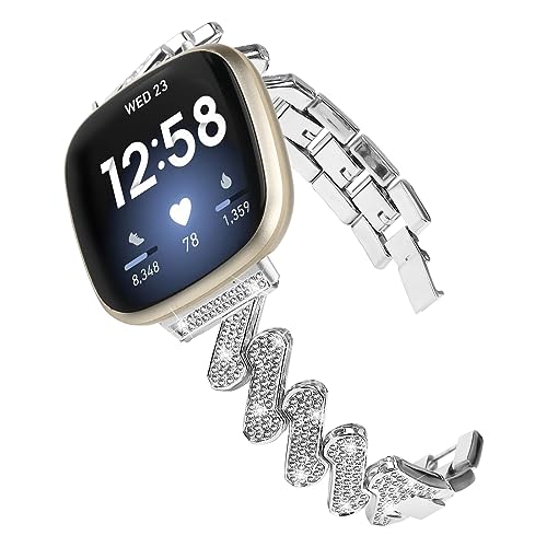 Correa de reloj metal pulsera compatible Fitbit Versa