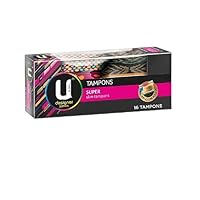 U by Kotex Designer Tampon, Super 16 Pack