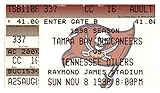 1998 Tampa Bay Bucs v Tennessee Oilers Ticket 11/8 Raymond James Stadium 77589