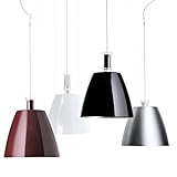 Schutzklasse: Schutzklasse II Luceplan Höhenverstellbare Pendelleuchte Supergiu, Rot, Aluminium, 1D5900000007