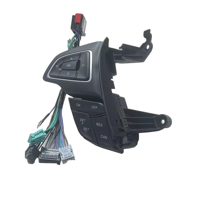 Cruise Control Switch for Focus 3 Cruise Buttons Car Multi-Function Steering Wheel Control Button with Cables