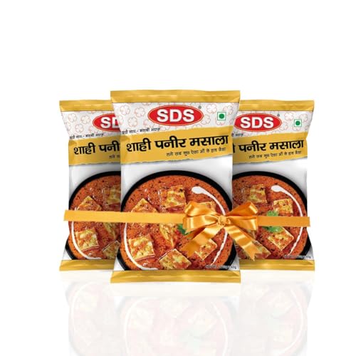 Image of SDS Shahi Paneer Masala - 40g (Pack Of 3) | Add a Royal Touch to Your Paneer | Easy to Cook | Unlock the Magic of Indian Cuisine | No Colour & Preservatives | Pure Vegetarian - Indian Masala Powder