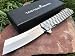 TG Saint, Full Tc4 Titanium EDC Folding Knife w/Sheath! Ball Bearing System, Polished D2 Steel Straight Razor Blade! (Saint)