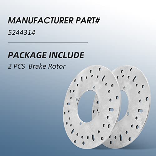 M Mati 2 Pcs Front Brake Disc Rotor For Polaris Sportsman Ranger Magnum Ace Atp Trail Blazer Boss 325 330 400 425 500 570 700 800 5244314 #TOP4
