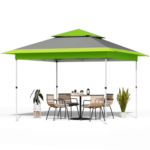 TLSUNNY 13X13 Pop Up Canopy Tent, Camping Shader