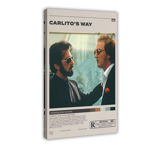 GJHTQLP Póster de película Carlito's Way (1) póster de lienzo para decoración de dormitorio, 60 x 90 cm