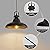 Haolaike Black Farmhouse Pendant Light,Blacks Pendant Lighting for Kitchen Island,Matte Black Hanging Lighting Fixture Over Sink for Dinning Room Bedroom Hallway,3 Packs
