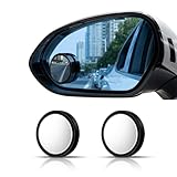 Blind Spot Mirror,2' Round HD Glass 360°Wide Angle adjustable blindspot mirror,2pcs Convex car side mirror for Cars SUV and Trucks