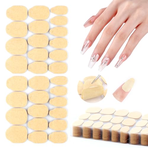 SAVILAND Pro Nail Adhesive Tabs 600 PCS : 30 Days Long Lasting Press On Nail Sticky Tabs 15 Sizes 0.3mm Ultra-Thin Waterproof for Shower Strong Nail Glue Sticker for Press Ons 20 Sheets Home DIY Use