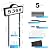 Solar Address Signs for Yard, Solar Powered Address Sign with Warm White & Cold White, IP65 Waterproof Solar House Numbers for Outside, LED Illuminated Plaques Wall Mounted & In Ground
