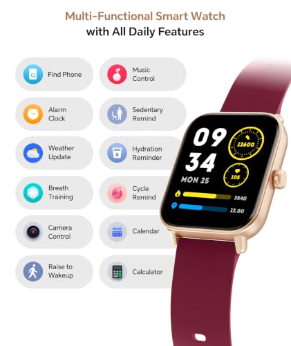 Image of Quican Smart Watches for Women, 1.8 inch Smart Watch for Android Phones /iPhones