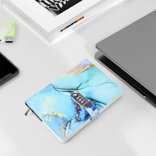 Journal secrets avec combinaison de mots de passe ARRLSDB, carnet intime A5 vert filles