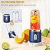 TEKCOOL Portable Blender Electric Juicers Fruit Mixers USB Rechargeable Smoothie Mini Personal Juicer 6 Blades 3Gears With 1500 Mah Rechargeable Battery-Smoothie Blender. #1