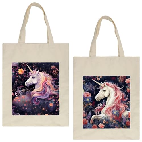 HOHODIY Unicorn Tote Bag for Women