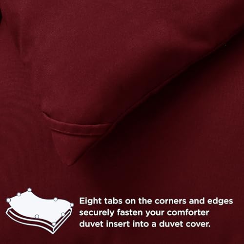 Image of Bedsure Comforter Duvet Insert - Quilted Comforters Twin XL Size, All Season Duvet, GentleSoft Down Alternative Bedding Blanket, with 8 Tabs, Gifts for Women /Men,Dark Red, Twin XL 92 x 68 Inches