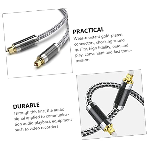 Cable de audio óptico de fibra digital para cine en casa y dispositivos de audio 3