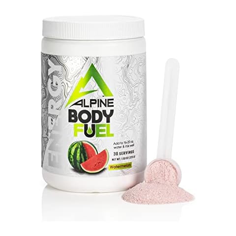 Alpine Innovations Body Fuel Focus + Energy - Great Tasting Supplement Made to Enhance Focus and Provide Energy Without The jitters. (30 Scoop Tub, Watermelon) Cover