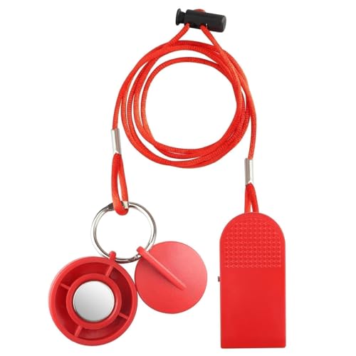 EEEKit Universeller Laufband-Sicherheitsschlüssel mit Magnet, Magnet-Schlüssel-Ersatz für Not-Aus für Image, Weslo, Reebok und mehr Laufmaschinen, Rot