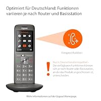Gigaset CL660 - Schnurloses DECT-Telefon ohne Anrufbeantworter mit großem TFT-Farbdisplay - moderne Benutzeroberfläche, schlankes Design Telefon, anthrazit-metallic [Deutsche Version] – Ansicht 2