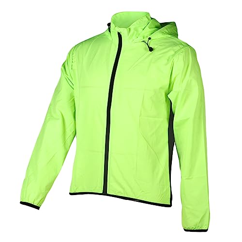 Chaqueta cortavientos verde fluorescente mujer transpirable XL