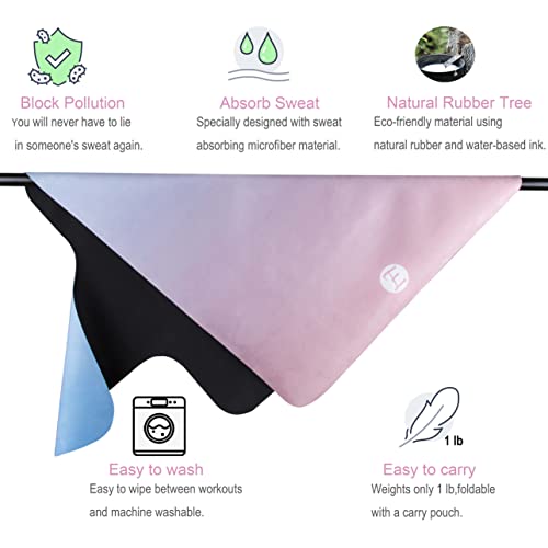 Echome Pilates Reformer Mat Towel With Shoulders, Reformer Mat, Non Slip Reformer Mat, Great Grip Mat, Easy To Wash Light Weight Portable Mat (Daydream) #TOP2
