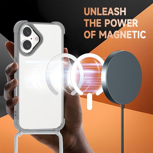 Coque iPhone 17 bandoulière pour éviter les chutes avec dos transparent - 2
