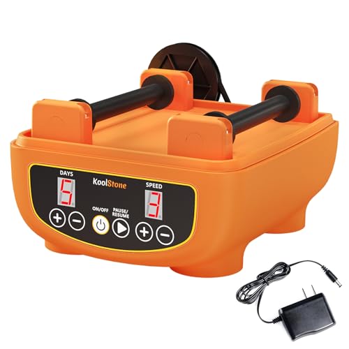 KoolStone Rock Tumbler Replacement Base with Memory Function, Adjustable Timer & Speed, Compatible C5 Rock Tumbler