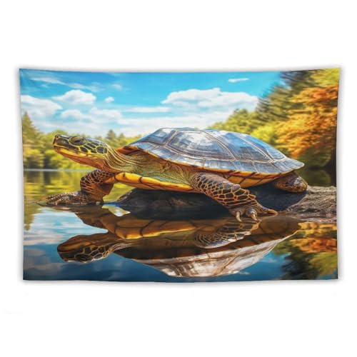 Tapisserie murale tortue cache misere mur etudiant grand tissu de decoration chambre 150x230 - 3
