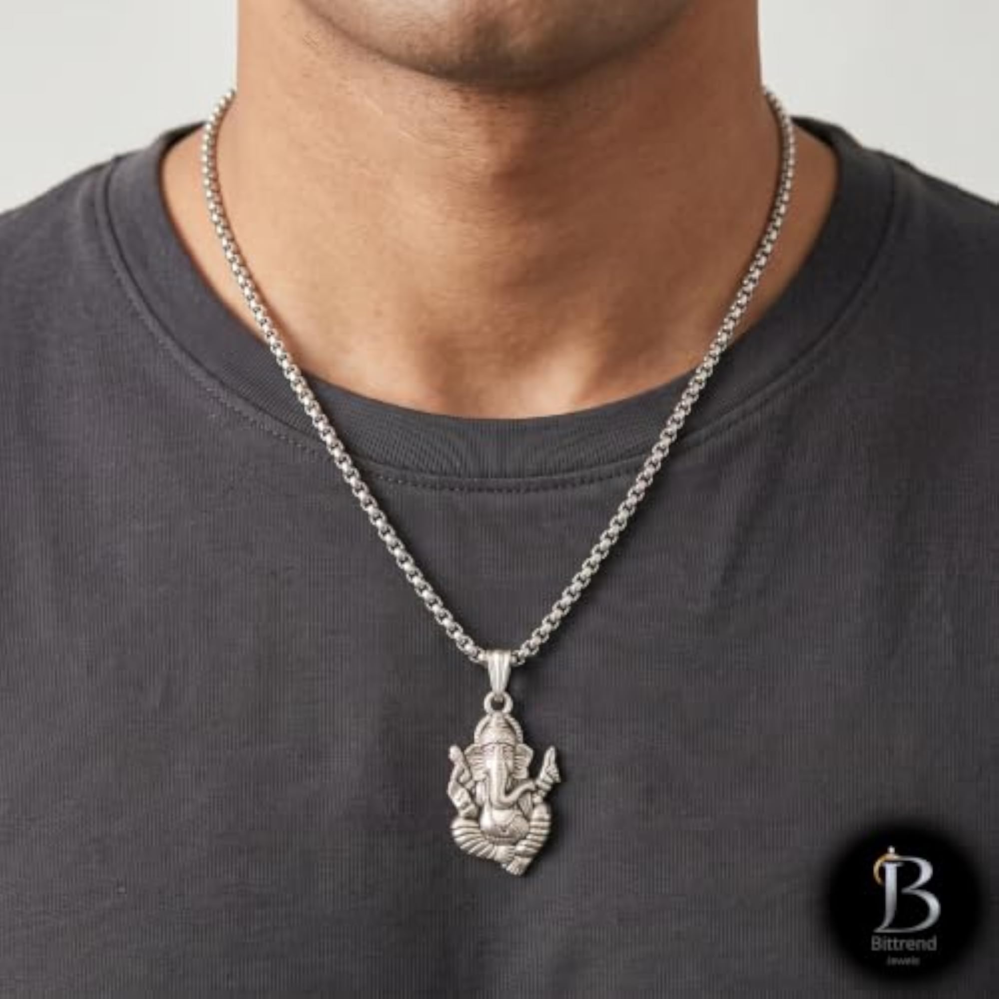 Ganesha Pendant Necklace for Men & Women