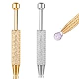 Lot de 2 pinces de piercing en acier inoxydable pour boules de piercing avec 4 griffes pour la fabrication de bijoux