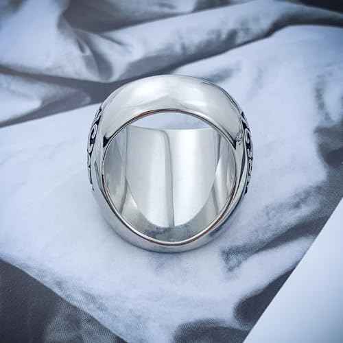 EZUY GNAY Mens Wolf Ring Jewelry Stainless Steel Ring Viking Ring Fashion Hunter Wolf Head Rings Gift For Men3